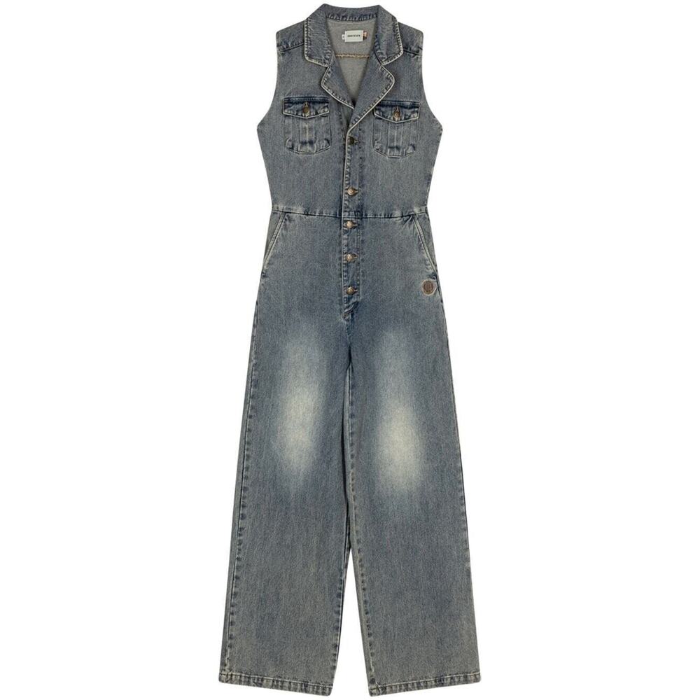 Honor The Gift Womens Service Jumpsuit in Light Indigo Size: L MSRP $135 NWT